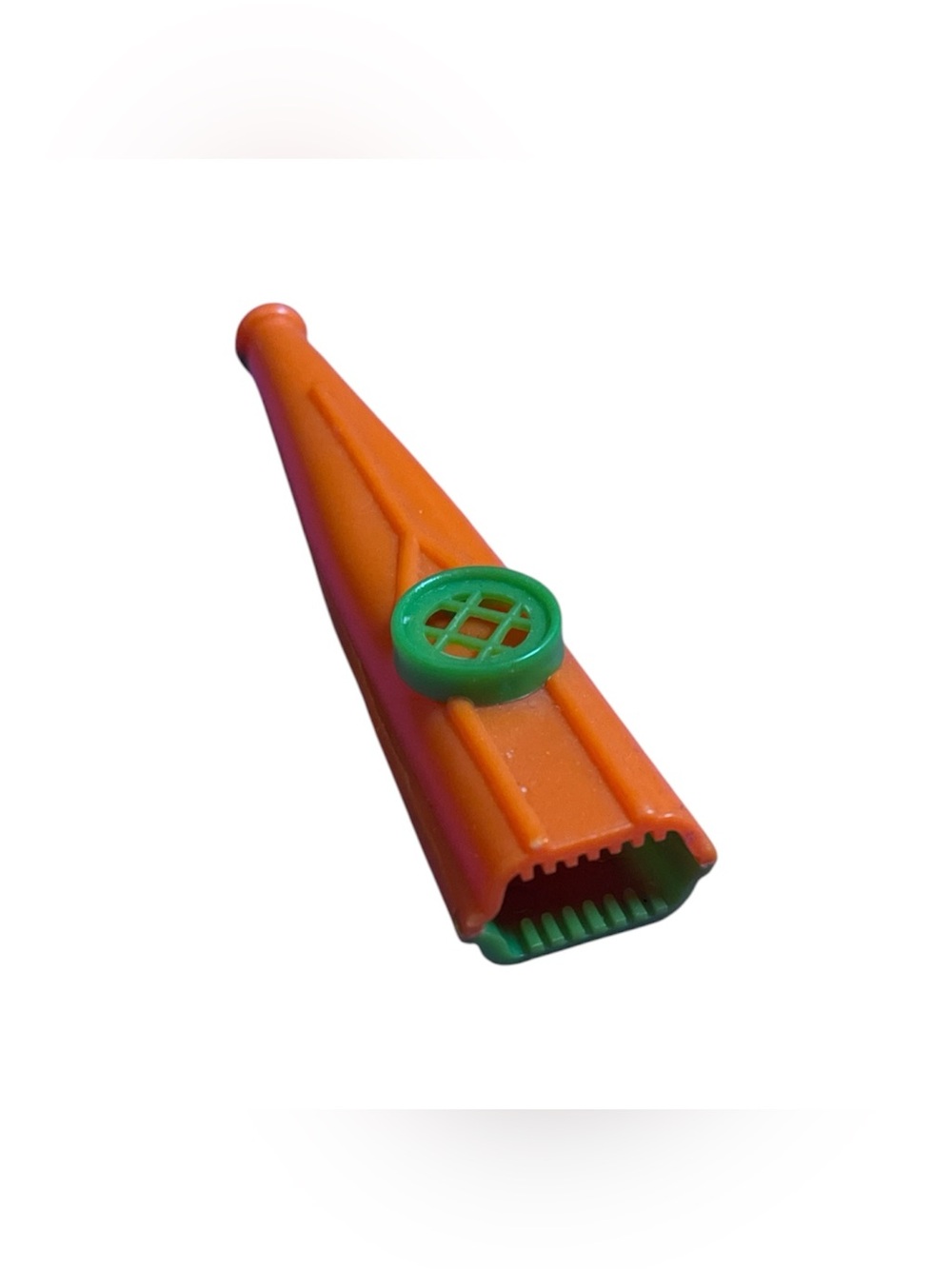 Vintage Orange and Green Toy Kazoo Noise Maker